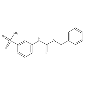 benzyl N-(2-sulfamoylpyridin-4-yl)carbamate结构式