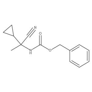 benzyl N-(1-cyano-1-cyclopropylethyl)carbamate Structure