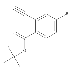 Tert-butyl 4-bromo-2-ethynylbenzoate结构式