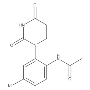 N-[4-bromo-2-(2,4-dioxohexahydropyrimidin-1-yl)phenyl]acetamide Structure