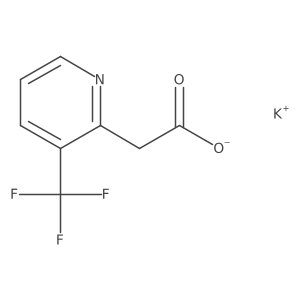 Potassium 2-(3-(trifluoromethyl)pyridin-2-yl)acetate结构式