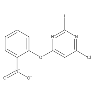 4-Chloro-2-iodo-6-(2-nitrophenoxy)pyrimidine结构式