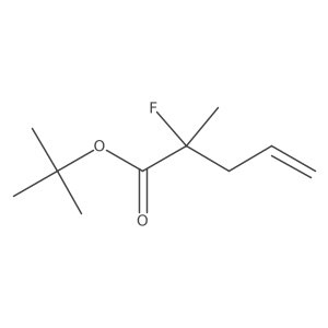 tert-Butyl 2-fluoro-2-methylpent-4-enoate结构式