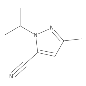 1-isopropyl-3-methyl-1H-pyrazole-5-carbonitrile Structure