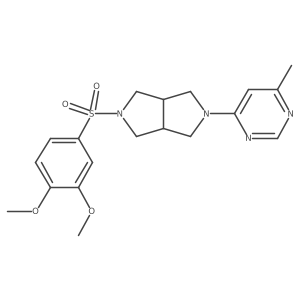 4-[5-(3,4-Dimethoxybenzenesulfonyl)-octahydropyrrolo[3,4-c]pyrrol-2-yl]-6-methylpyrimidine Structure