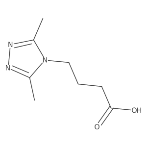 4-(3,5-dimethyl-4H-1,2,4-triazol-4-yl)butanoic acid结构式