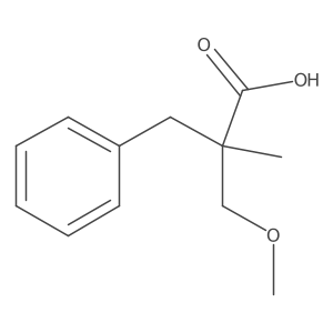 2-Benzyl-3-methoxy-2-methylpropanoic acid Structure