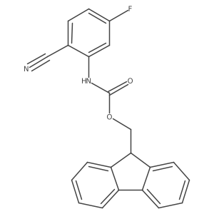 (9H-fluoren-9-yl)methyl N-(2-cyano-5-fluorophenyl)carbamate结构式