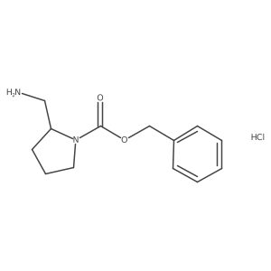 (S)-2-Aminomethyl-1-Cbz-pyrrolidine HCl结构式