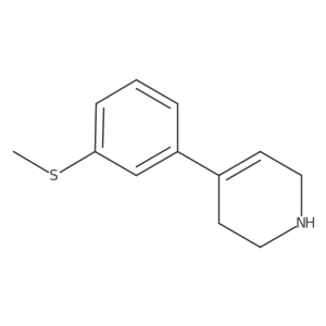 4-(3-Methylsulfanyl-phenyl)-1,2,3,6-tetrahydropyridine Structure