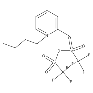 1-Butyl-2-methylpyridinium bis(trifluoromethylsulfonyl)imide结构式