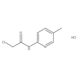 2-Chloro-n-(5-methylpyridin-2-yl)acetamide hydrochloride结构式