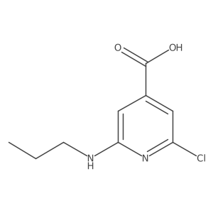 2-Chloro-6-propylamino-isonicotinic acid结构式