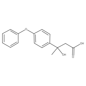 3p-Phenoxyphenyl-3-hydroxybutyric acid Structure