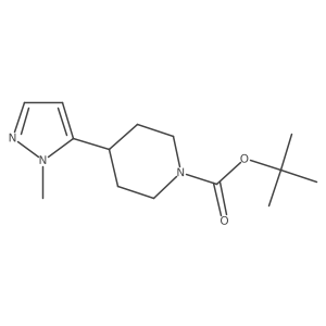 tert-Butyl 4-(1-methyl-1H-pyrazol-5-yl)piperidine-1-carboxylate Structure