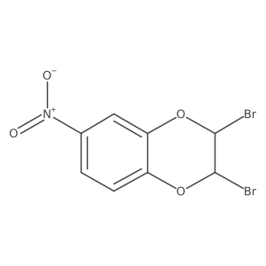 2,3-Dibromo-2,3-dihydro-6-nitro-1,4-benzodioxin Structure