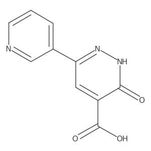 3-Oxo-6-(pyridin-3-yl)-2,3-dihydropyridazine-4-carboxylic acid结构式