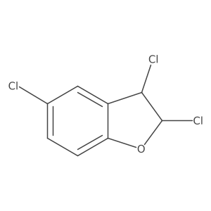 Benzofuran, 2,3,5-trichloro-2,3-dihydro-, trans- Structure
