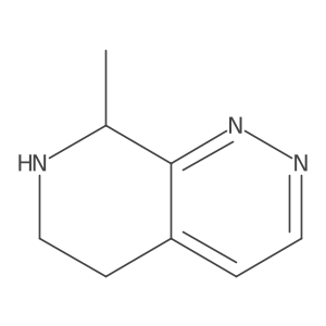 8-Methyl-5,6,7,8-tetrahydro-pyrido[3,4-c]pyridazin结构式