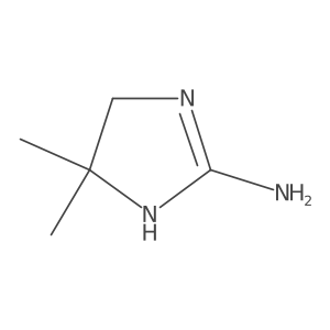4,4-dimethyl-4,5-dihydro-1H-imidazol-2-amine结构式