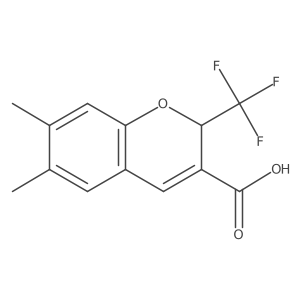 6,7-dimethyl-2-(trifluoromethyl)-2H-chromene-3-carboxylic acid Structure