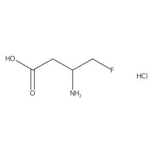 4-Fluoro-3-amino-1-butanoic acid hydrochloride结构式