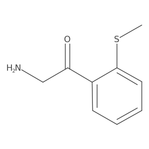 2-Amino-1-[2-(methylthio)phenyl]ethanone结构式