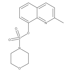 2-Methylquinolin-8-yl morpholine-4-sulfonate Structure