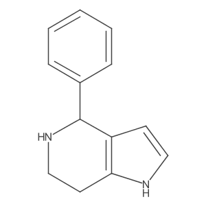 4-Phenyl-1H,4H,5H,6H,7H-pyrrolo[3,2-C]pyridine结构式