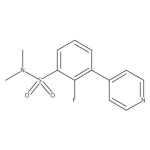 2-fluoro-N,N-dimethyl-3-pyridin-4-ylbenzene sulfonamide Structure