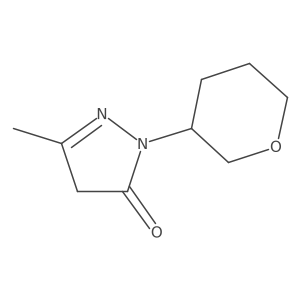 2,4-Dihydro-5-methyl-2-(tetrahydro-2H-pyran-3-yl)-3H-pyrazol-3-one Structure