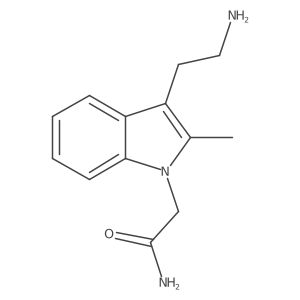 2-[3-(2-aminoethyl)-2-methyl-1H-indol-1-yl]acetamide Structure