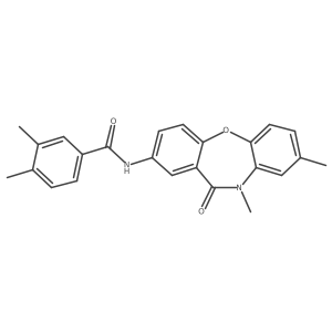 N-(8,10-dimethyl-11-oxo-10,11-dihydrodibenzo[b,f][1,4]oxazepin-2-yl)-3,4-dimethylbenzamide Structure