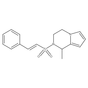 1-methyl-2-(2-phenylethenesulfonyl)-1H,2H,3H,4H-pyrrolo[1,2-a]pyrazine Structure