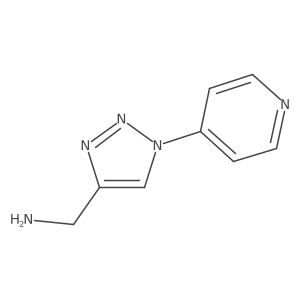 (1-(pyridin-4-yl)-1H-1,2,3-triazol-4-yl)methanamine Structure