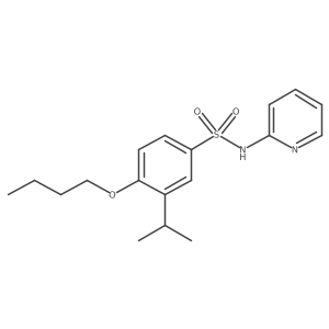 4-butoxy-3-isopropyl-N-(2-pyridinyl)benzenesulfonamide Structure