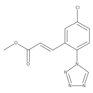 methyl (E)-3-[5-chloro-2-(1H-1,2,3,4-tetraazol-1-yl)phenyl]-2-propenoate Structure