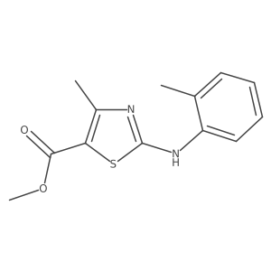 Methyl 4-methyl-2-[(2-methylphenyl)amino]-1,3-thiazole-5-carboxylate结构式