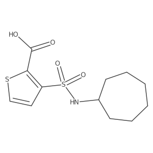 3-(Cycloheptylsulfamoyl)thiophene-2-carboxylic acid Structure