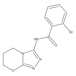 2-bromo-N-(6,7-dihydro-5H-[1,2,4]triazolo[3,4-b][1,3]thiazin-3-yl)benzamide Structure