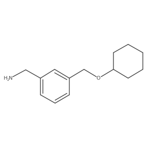 {3-[(Cyclohexyloxy)methyl]phenyl}methanamine结构式