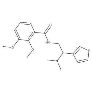 N-[2-(dimethylamino)-2-(thiophen-3-yl)ethyl]-2,3-dimethoxybenzamide Structure