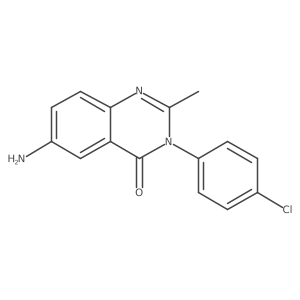 6-amino-3-(4-chlorophenyl)-2-methylquinazolin-4(3H)-one Structure