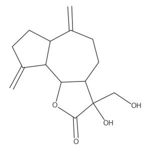 (3R,3aR,6aR,9aR,9bR)-3-hydroxy-3-(hydroxymethyl)-6,9-dimethylidene-3a,4,5,6a,7,8,9a,9b-octahydroazuleno[4,5-b]furan-2-one Structure