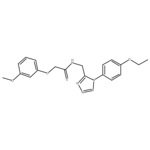 N-((1-(4-ethoxyphenyl)-1H-tetrazol-5-yl)methyl)-2-(3-methoxyphenoxy)acetamide Structure
