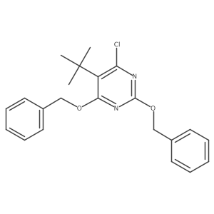 2,4-Bis-benzyloxy-5-tert-butyl-6-chloro-pyrimidine结构式