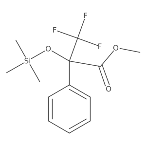 alpha-(Trifluoromethyl)-alpha-(trimethylsiloxy)-phenylacetic acid methyl ester Structure