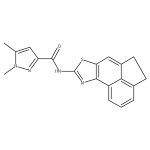 N-(4,5-dihydroacenaphtho[5,4-d]thiazol-8-yl)-1,5-dimethyl-1H-pyrazole-3-carboxamide Structure