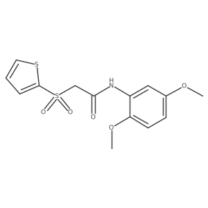 N-(2,5-dimethoxyphenyl)-2-(thiophen-2-ylsulfonyl)acetamide结构式