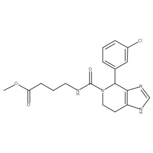 methyl 4-({[4-(3-chlorophenyl)-1,4,6,7-tetrahydro-5H-imidazo[4,5-c]pyridin-5-yl]carbonyl}amino)butanoate结构式